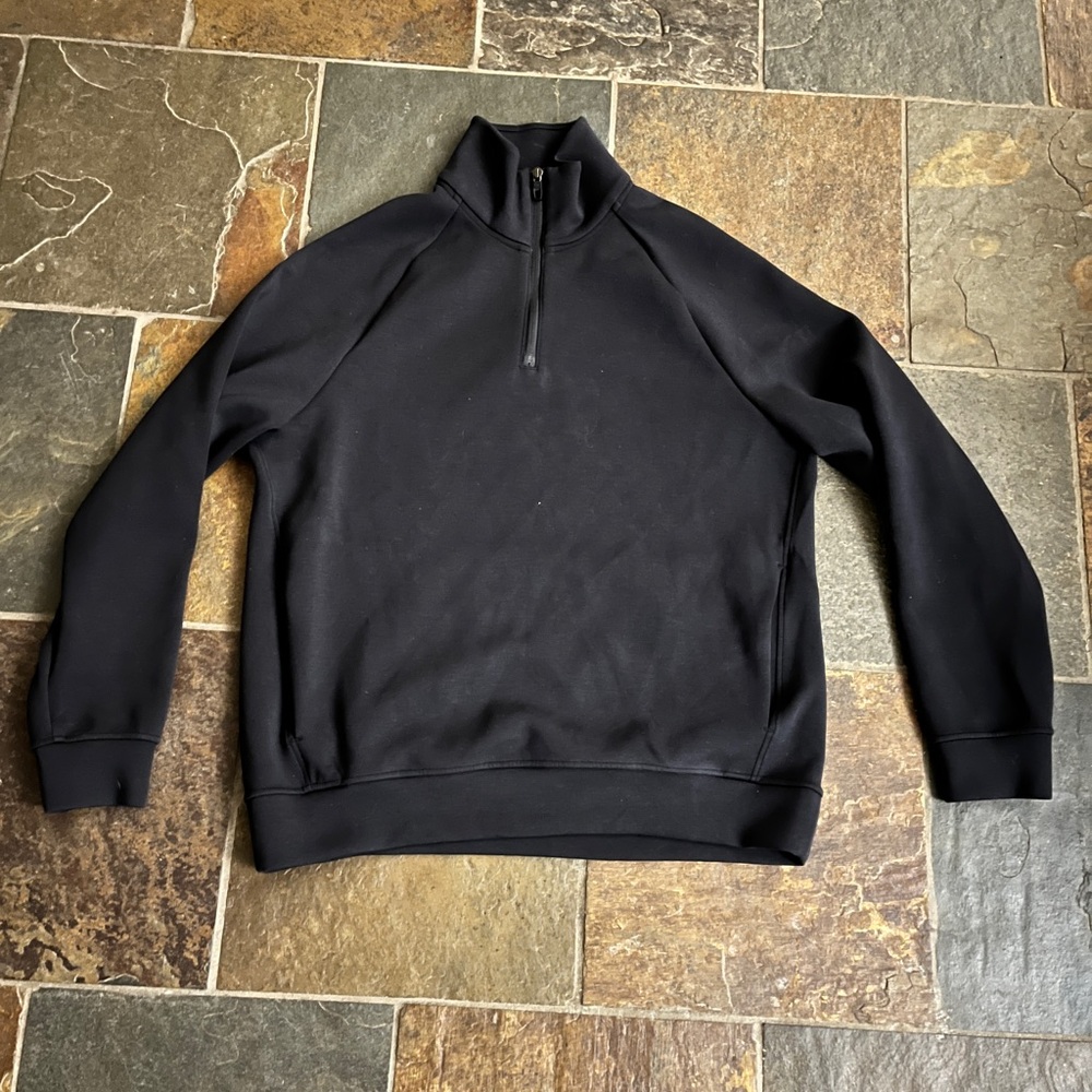 lululemon athletica Men's Black Zip-Up Sweater